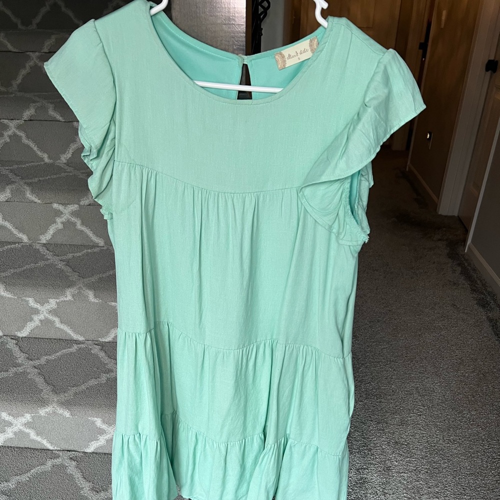 teal dress